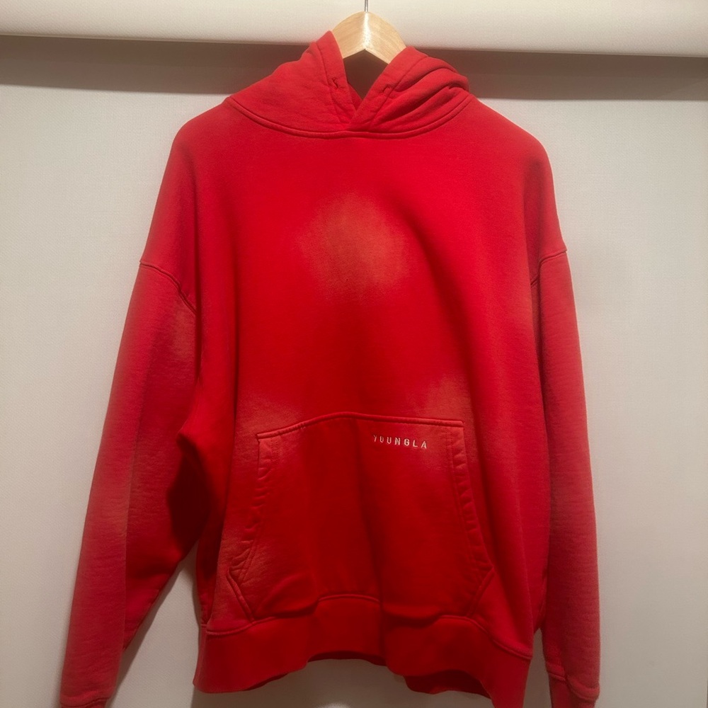 YoungLA Red Crewneck Hoodie Pullover